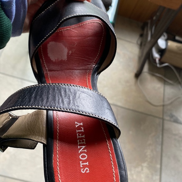 Cute Black STONEFLY Slide 2.5 Inch Heels Size 40/10 - Picture 13 of 14